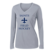 Load image into Gallery viewer, STA Field Hockey long sleeve dry-fit V-Neck T-shirt
